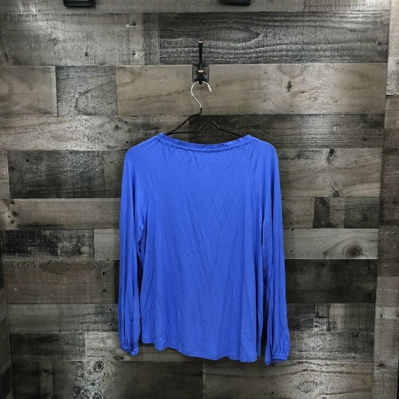 Chico's Long Sleeve Keyhole Cutout Neck Top Size 4 - Picture 7 of 7